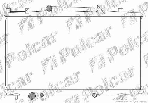 Polcar 233208-3 - Radiator, engine cooling autospares.lv