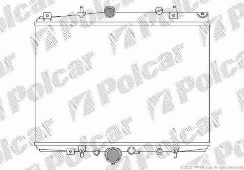 Polcar 233208-7 - Radiator, engine cooling autospares.lv