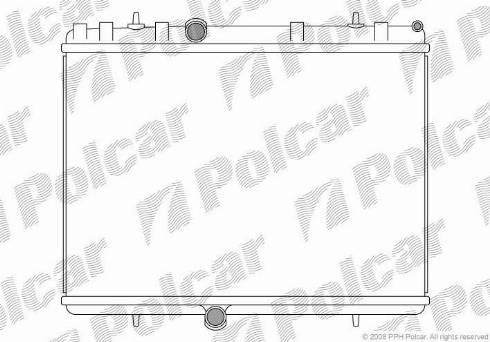 Polcar 2329081X - Radiator, engine cooling autospares.lv