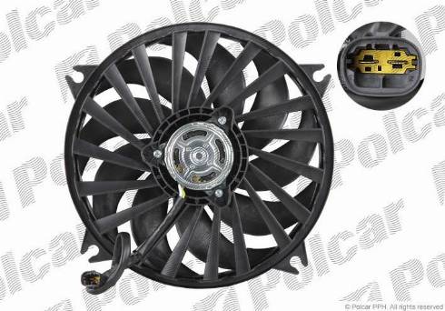 Polcar 232923W1X - Fan, radiator autospares.lv