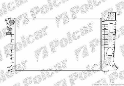 Polcar 232408A7 - Radiator, engine cooling autospares.lv