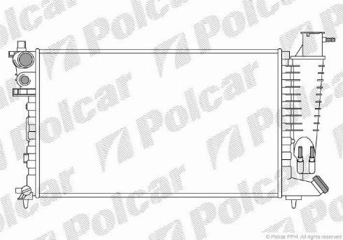 Polcar 232408A6 - Radiator, engine cooling autospares.lv