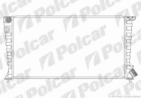 Polcar 232608-4 - Radiator, engine cooling autospares.lv