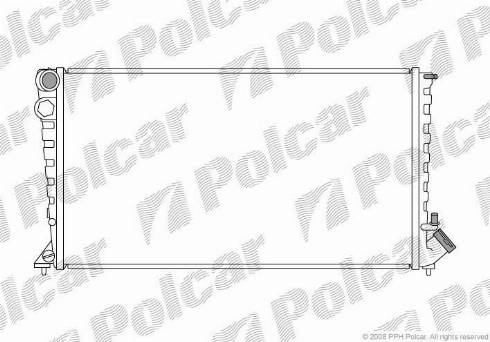 Polcar 232608-5 - Radiator, engine cooling autospares.lv