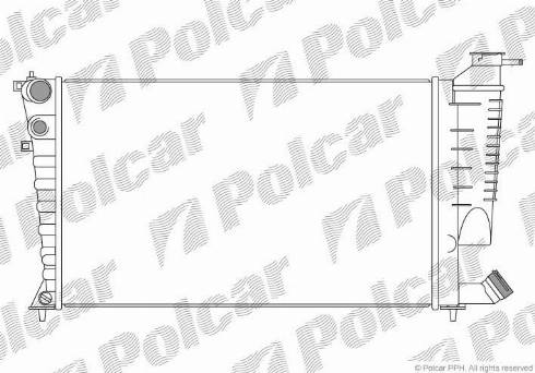 Polcar 232608-6 - Radiator, engine cooling autospares.lv