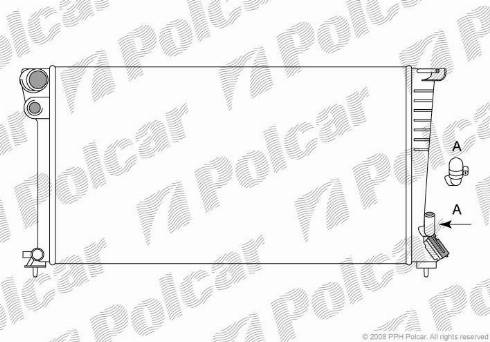 Polcar 232608A4 - Radiator, engine cooling autospares.lv