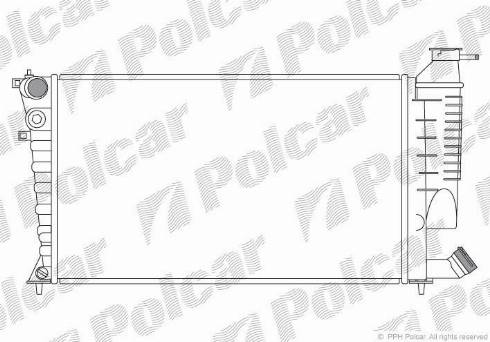 Polcar 232608A6 - Radiator, engine cooling autospares.lv