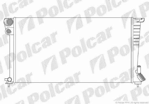 Polcar 232608A8 - Radiator, engine cooling autospares.lv