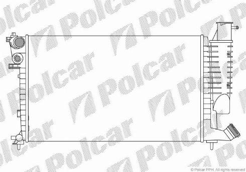 Polcar 232608A2 - Radiator, engine cooling autospares.lv