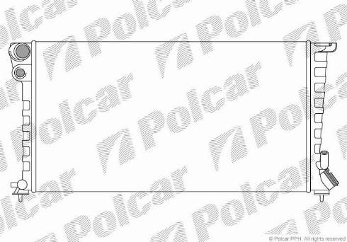 Polcar 232608B4 - Radiator, engine cooling autospares.lv