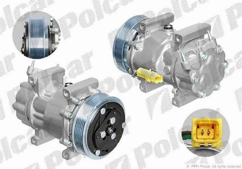 Polcar 2326KS-1 - Compressor, air conditioning autospares.lv