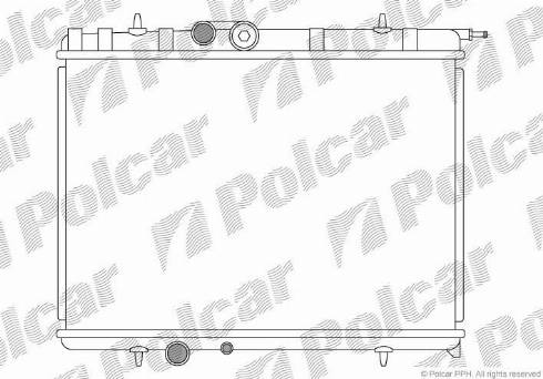 Polcar 232808-4 - Radiator, engine cooling autospares.lv