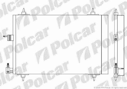 Polcar 2327K8C1 - Condenser, air conditioning autospares.lv