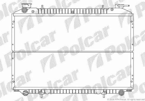 Polcar 2750085X - Radiator, engine cooling autospares.lv