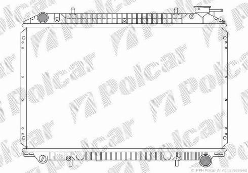 Polcar 275008-6 - Radiator, engine cooling autospares.lv
