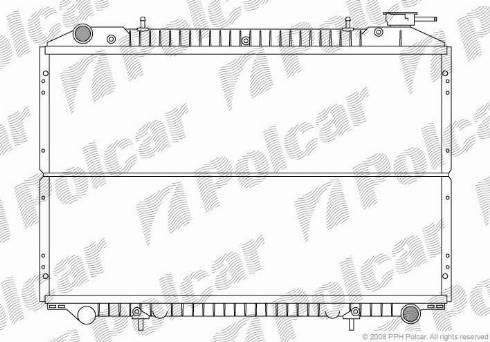 Polcar 2750081X - Radiator, engine cooling autospares.lv