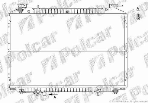 Polcar 2750083X - Radiator, engine cooling autospares.lv