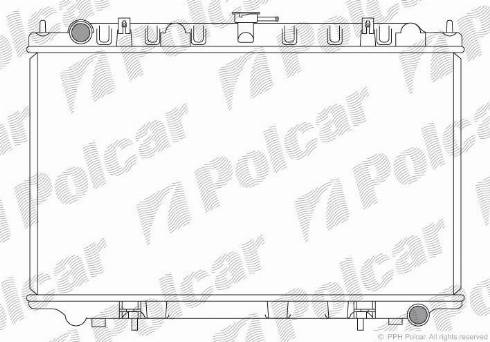 Polcar 276108-3 - Radiator, engine cooling autospares.lv