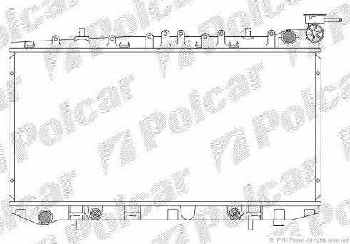 Polcar 273108-2 - Radiator, engine cooling autospares.lv