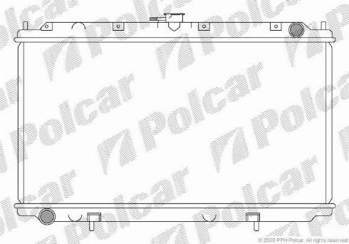 Polcar 273208-1 - Radiator, engine cooling autospares.lv