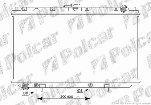 Polcar 273208-3 - Radiator, engine cooling autospares.lv