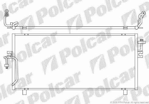 Polcar 2732K8C1S - Condenser, air conditioning autospares.lv