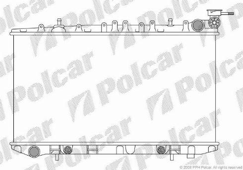 Polcar 272808-0 - Radiator, engine cooling autospares.lv