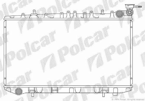 Polcar 272808-1 - Radiator, engine cooling autospares.lv