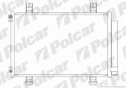 Polcar 7406K81K - Condenser, air conditioning autospares.lv