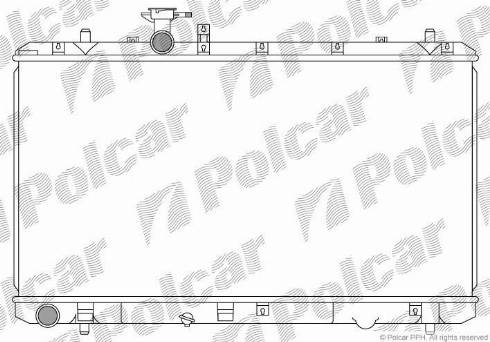 Polcar 743508-1 - Radiator, engine cooling autospares.lv