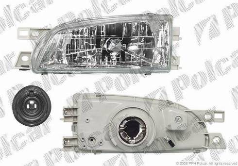 Polcar 7212101E - Headlight autospares.lv