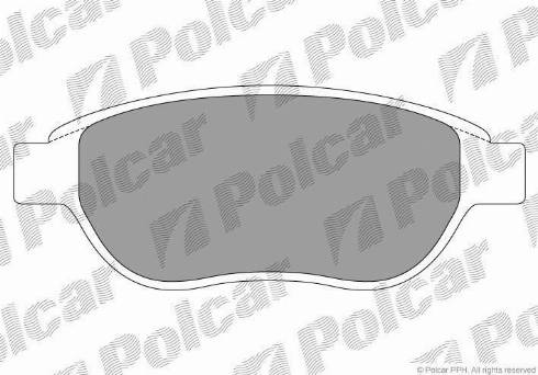 Polcar S70-0066 - Brake Pad Set, disc brake autospares.lv