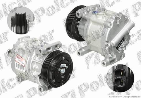 Polcar DCP09004 - Compressor, air conditioning autospares.lv