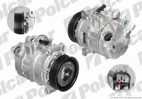 Polcar DCP05045 - Compressor, air conditioning autospares.lv