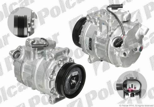 Polcar DCP05020 - Compressor, air conditioning autospares.lv