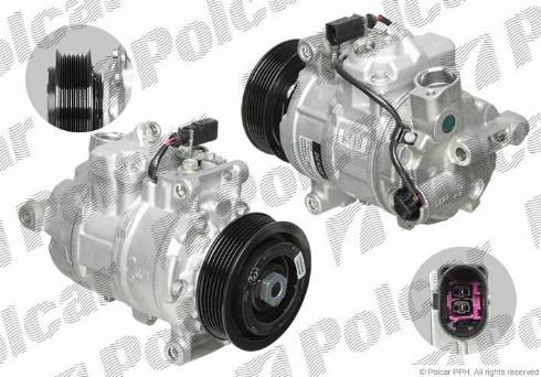 Polcar DCP02044 - Compressor, air conditioning autospares.lv