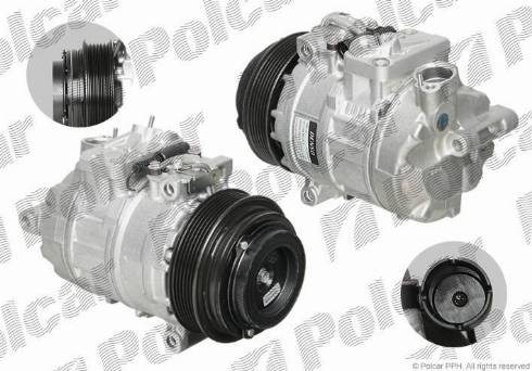 Polcar DCP17023 - Compressor, air conditioning autospares.lv