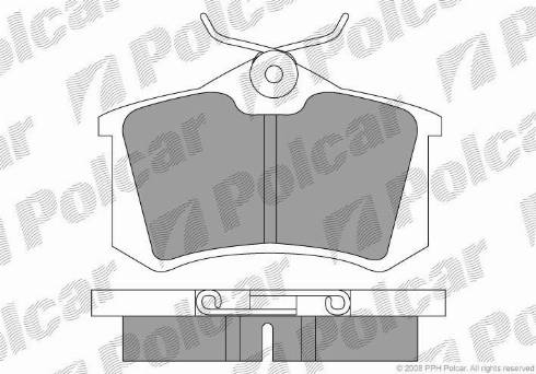 Polcar S70-1001 - Brake Pad Set, disc brake autospares.lv