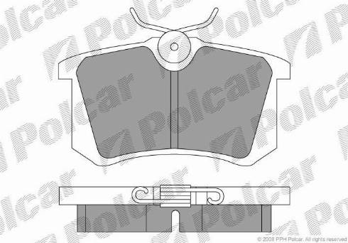 Polcar S70-1003 - Brake Pad Set, disc brake autospares.lv