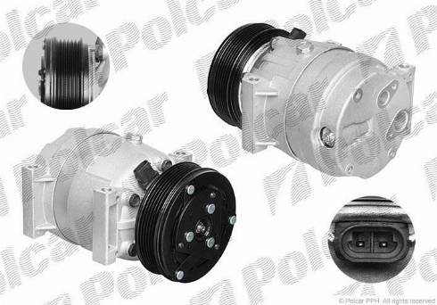 Polcar TSP0155023 - Compressor, air conditioning autospares.lv