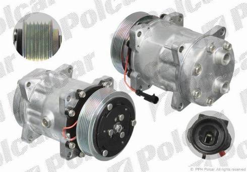 Polcar VA699028 - Compressor, air conditioning autospares.lv