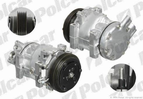 Polcar VA699144 - Compressor, air conditioning autospares.lv