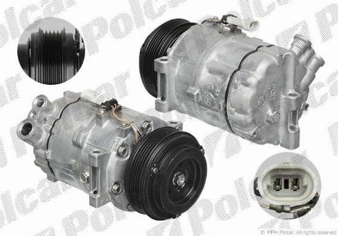 Polcar VA699317 - Compressor, air conditioning autospares.lv