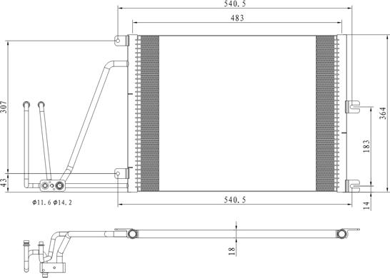 PowerMax 7110464 - Condenser, air conditioning autospares.lv