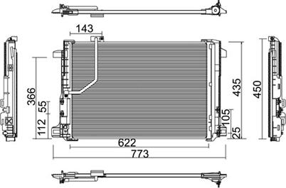 PowerMax 7110481 - Condenser, air conditioning autospares.lv