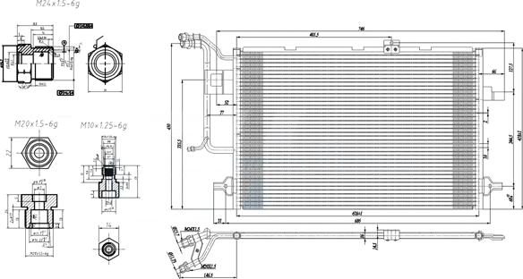 PowerMax 7110517 - Condenser, air conditioning autospares.lv