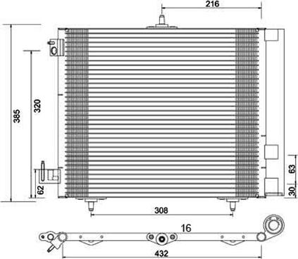 PowerMax 7110130 - Condenser, air conditioning autospares.lv