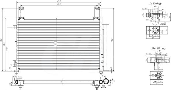 PowerMax 7110262 - Condenser, air conditioning autospares.lv