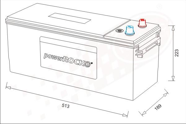 PowerROCK BAT140RMLBL - Starter Battery autospares.lv