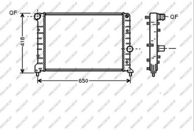 Prasco AA340R002 - Radiator, engine cooling autospares.lv